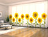 Sliding Panel Curtain Summer Yellow Sunflowers