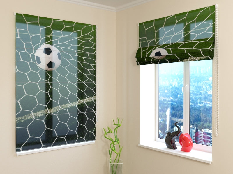 Roman Blind Football ball in Goal