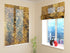 Roman Blind Golden Flakes on Black