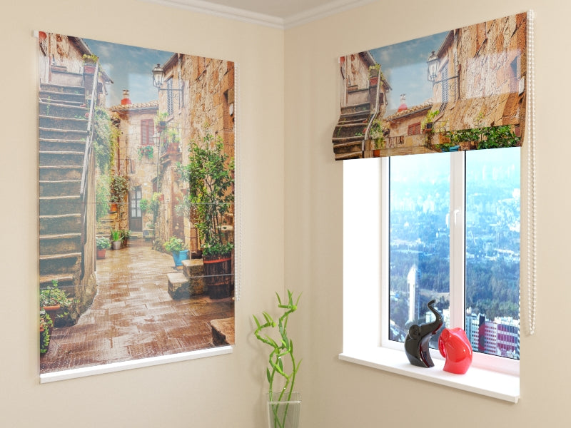 Roman Blind Old Street en la Toscana