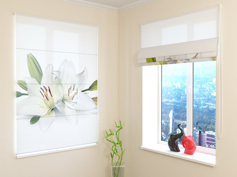Roman Blind Crystal Lily