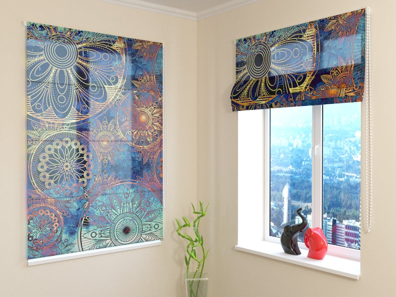 Adorno dorado ciego romano