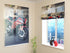 Roman Blind Red Motorcycle