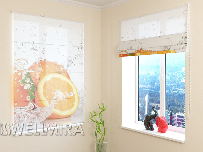 Roman Blind Juicy Orange