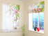 Roman Blind Pink Lilies