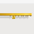 Golden Single Curtain Rail: Custom Sizes, Decorative Single Rail for Curtains, Sheers, and Blinds, Wall-Mount Single Track