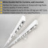 White Double Curtain Rail: Custom Sizes, Decorative 2-track Rail for Curtains, Sheers, and Blinds, Wall-Mount Double Track
