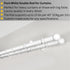 White Double Curtain Rod: Custom Sizes, Decorative Double Pole for Curtains, Sheers, and Blinds, Wall-Mount Poles