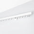 White Single Curtain Rail: Custom Sizes, Decorative Single Rail for Curtains, Sheers, and Blinds, Wall-Mount Single Track