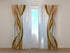 Photo Curtain Abstract Brown Waves