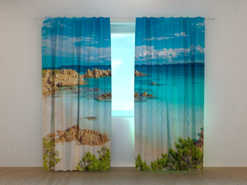 Photo Curtain Amazing Beach in Sardinia