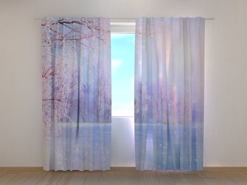 Rideau Photo Incroyable Chute de Neige de Noël