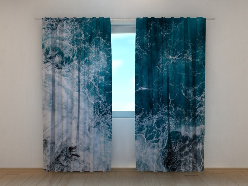 Rideau photo Vagues incroyables de l'océan