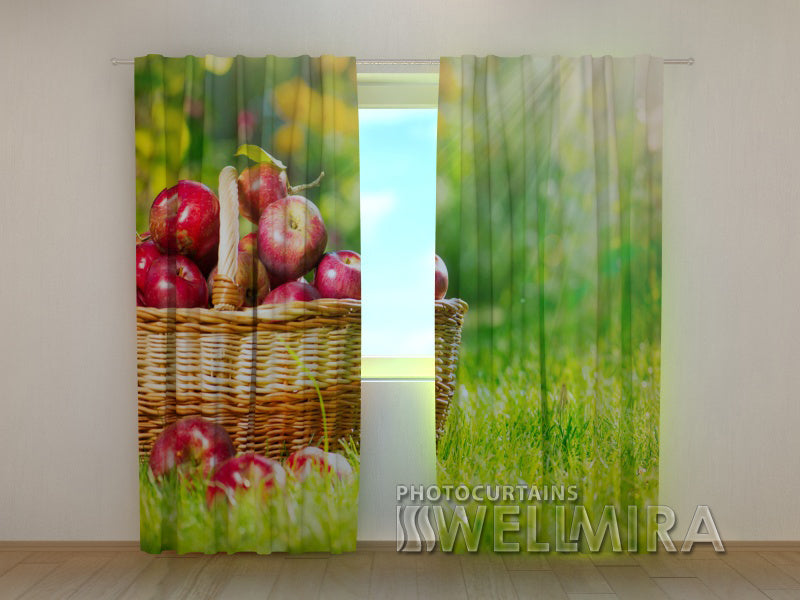 3D Curtain Apples - Wellmira