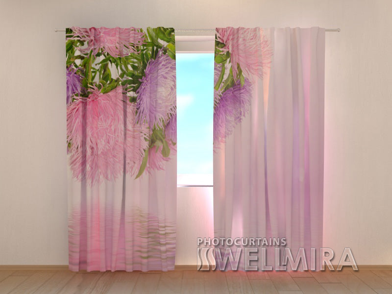 Photo Curtain Asters - Wellmira