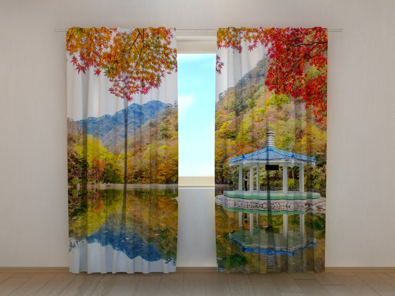 Photo Curtain Autumn in South Korea