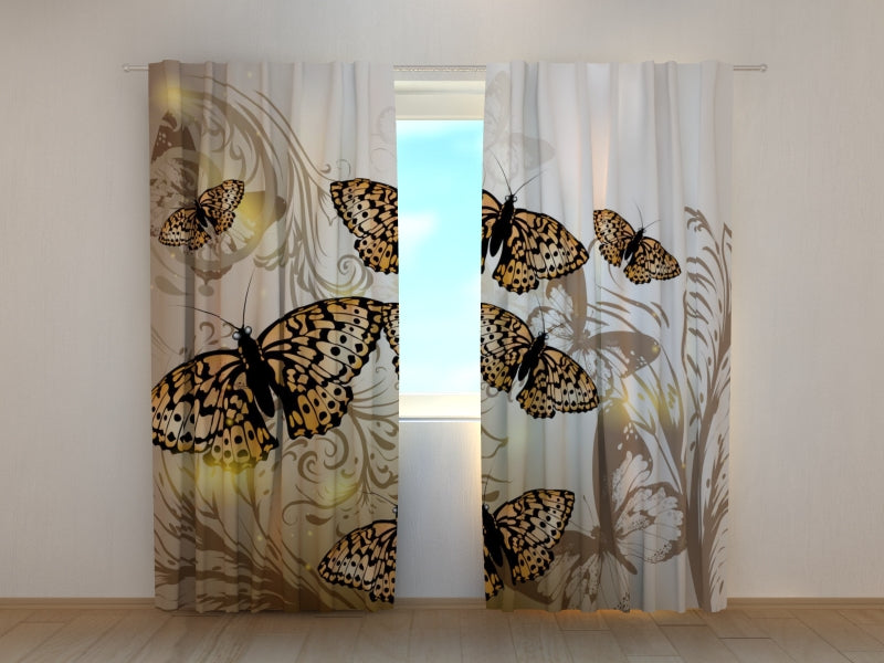 Photo Curtain Beautiful Butterflies