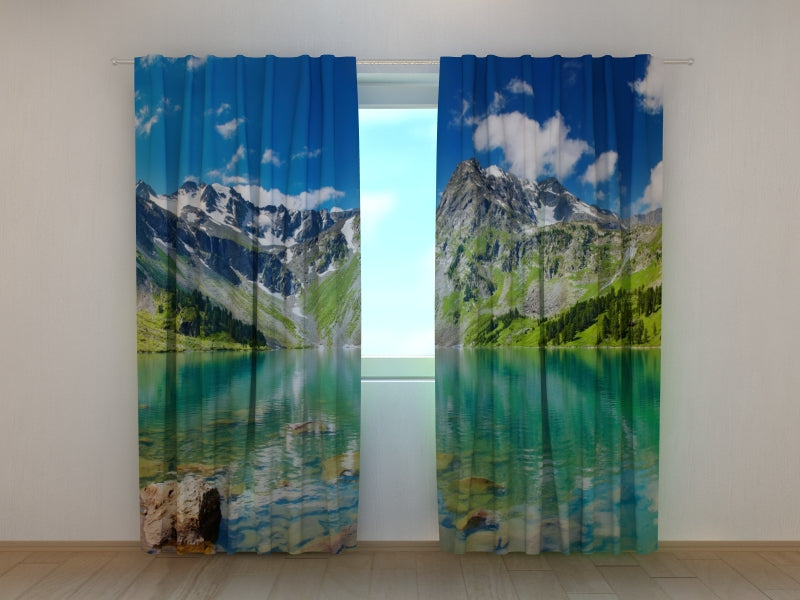 Photo Curtain Beautiful Moraine Lake - Wellmira