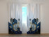 Photo Curtain Blue Marble Mosaic