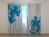 Photo Curtain Blue Splashes of Paint