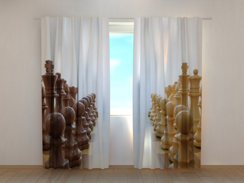 Photo Curtain Chess Forces