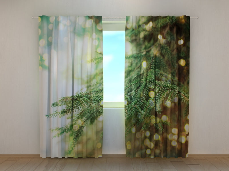 Photo Curtain Christmas Magic Tree