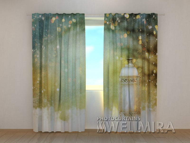 Photo Curtain  Christmas Lantern - Wellmira