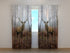 Photo Curtain Deer in the Forest - Wellmira