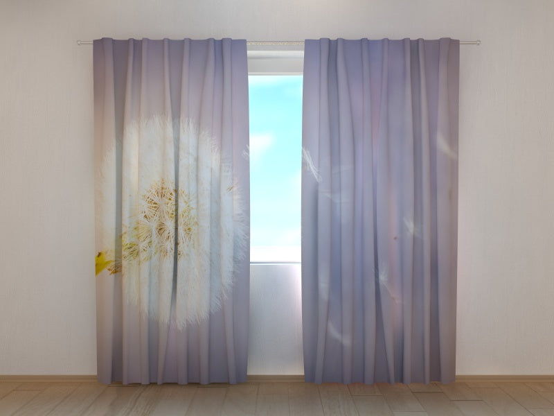 Photo Curtain Dreaming Dandelion