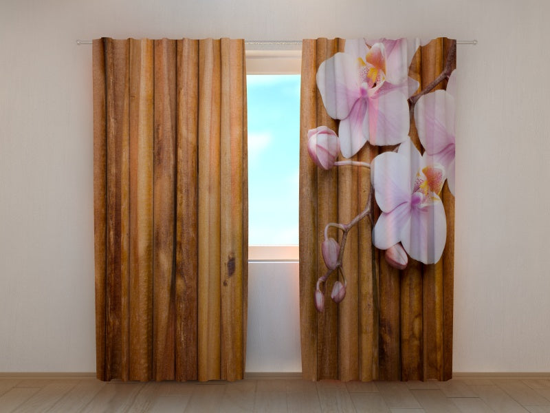 Photo Curtain Dry Bamboo