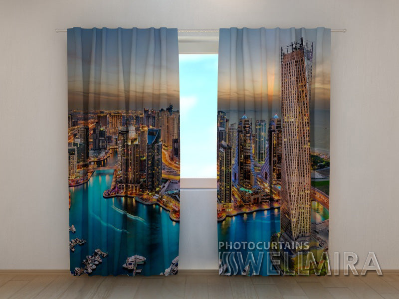 Photo Curtain Dubai Sky-Scrapers - Wellmira