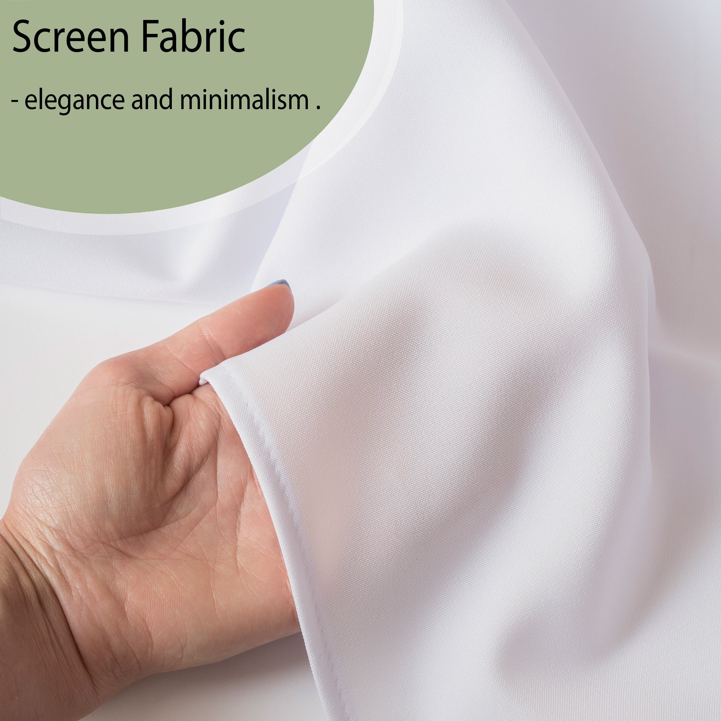 White Color Screen Panel Curtain