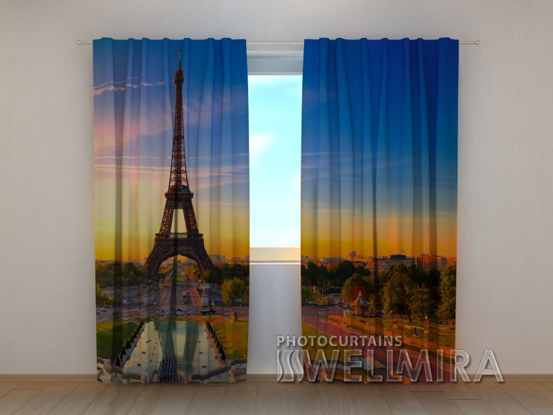 Photo Curtain Eiffel Tower - Wellmira