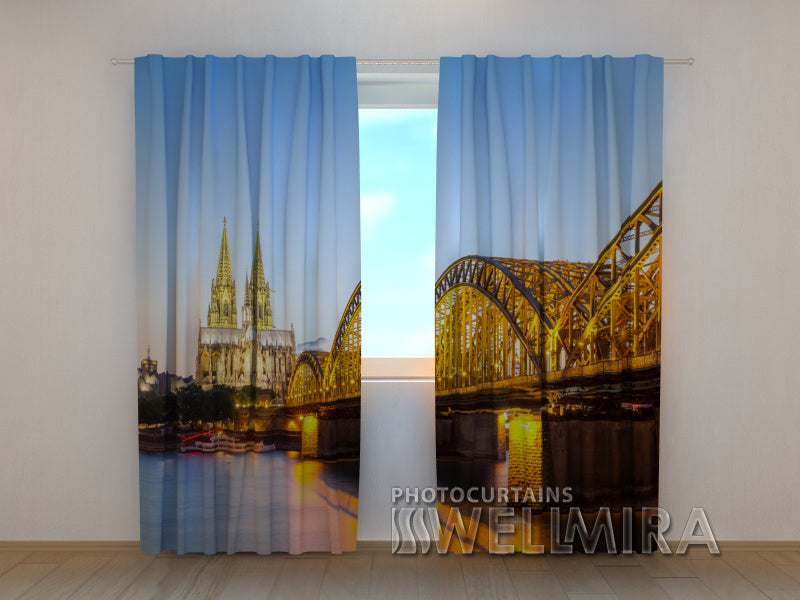 3D Curtain Evening Cologne - Wellmira