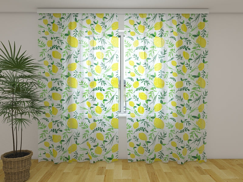 Rideau photo citronnelle