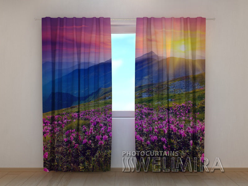 3D Curtain Fantastic Mountains - Wellmira
