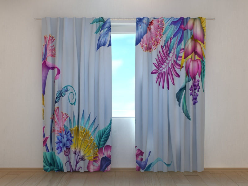 Photo Curtain Fantasy Flowers