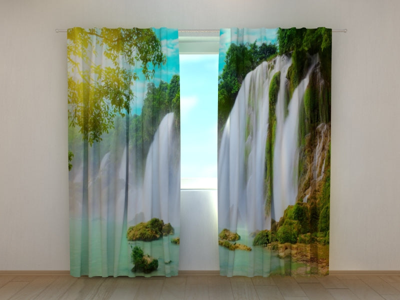 Photo Curtain Fascinating Detian Waterfall