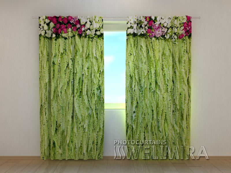 Photo Curtain Flower Lambrequins Fern - Wellmira