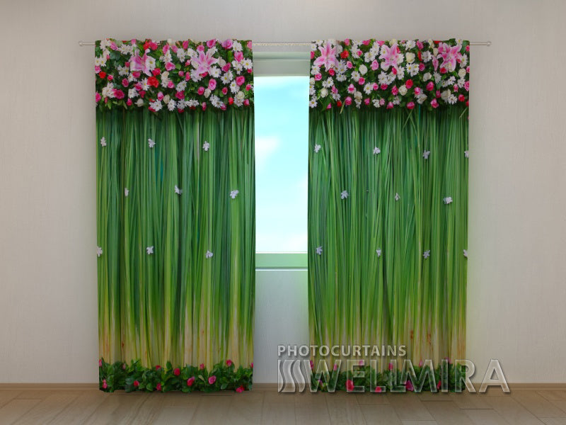 Photo Curtain Flower Lambrequins Tenderness - Wellmira