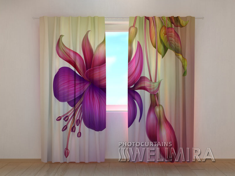Photo Curtain Flower - Wellmira