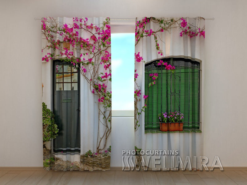 3D Curtain Flowers on the Window - Wellmira