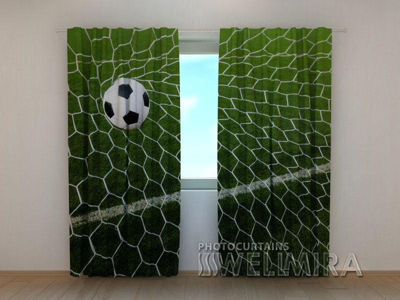 Photo Curtain Football Ball in Goal