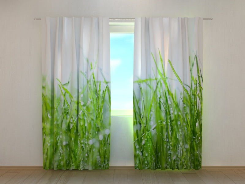 Photo Curtain Fresh Green Grass