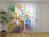 Photo Curtain Abstract Floral Watercolor Painting at Canvas