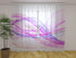 Rideau Photo Vagues Violettes Abstraites