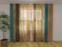 Photo Curtain Abstract Stripes in Pastel Colors