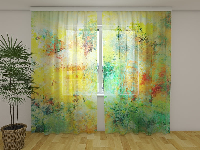 Photo Curtain Abstraction of Colorful Shades