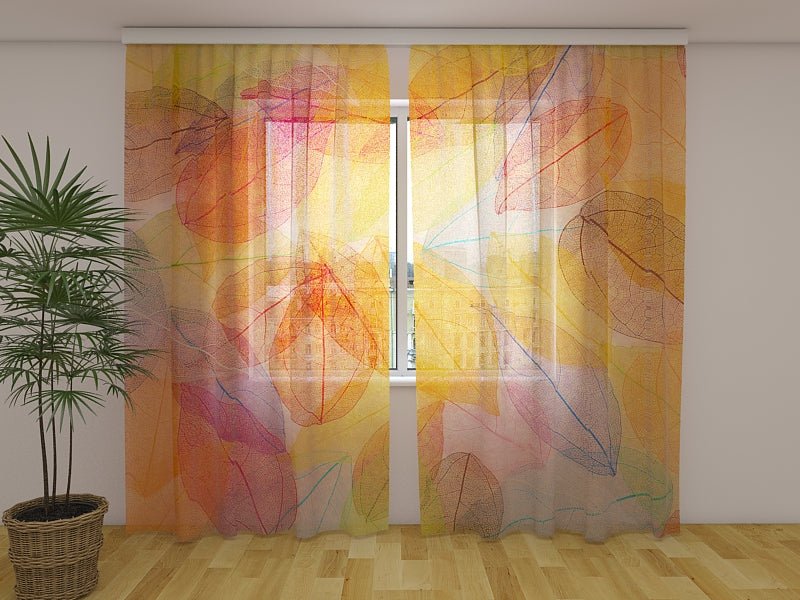 Photo Curtain Amazing Autumn Leaves