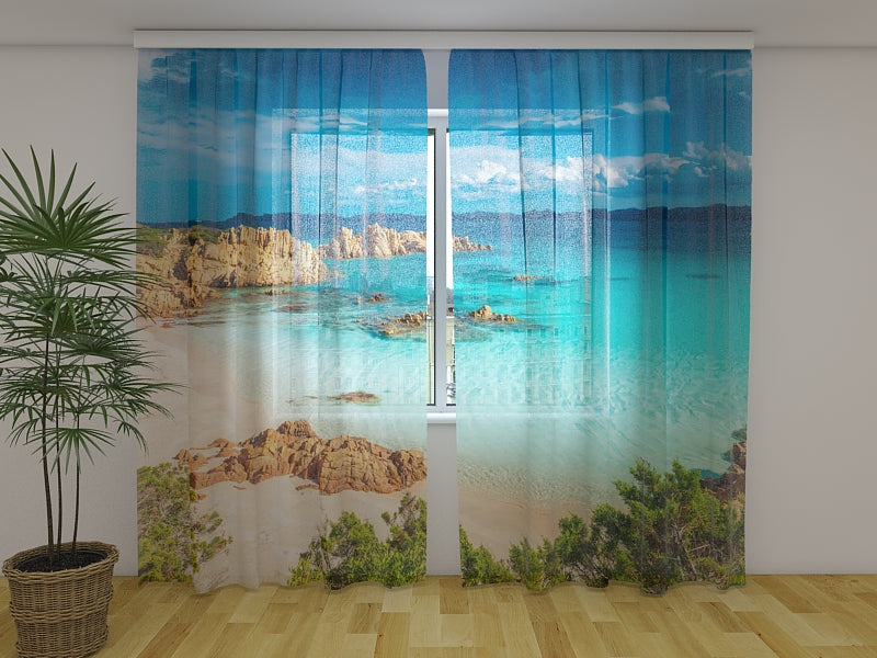 Photo Curtain Amazing Beach in Sardinia